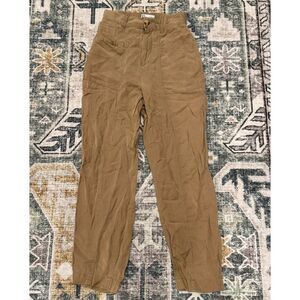 Zara High Waisted Tapered Casual Pants